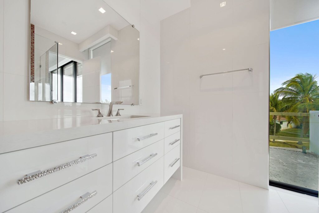 bathroom linen closet